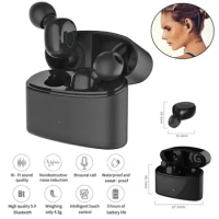 Twins Wireless Earphones Earpieces Stereo Mini Earbuds Headset with Charging Box for Android Samsung iPhone XS MAX