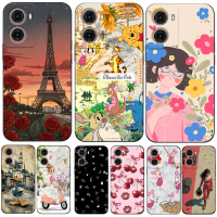 Sarung untuk Motorola MOTO G05, Penutup Telefon Silikon Lembut, Hitam, Tpu, Kalis Air, Tahan Jatuh, 
