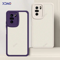 Original Lambskin Leather Phone Cases for Xiaomi Redmi K40 Pro Plus K40Pro K40ProPlus Gaming K40S 5G Shockproof Soft Back Cover