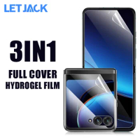 3IN1 Screen Protector Hydrogel Film For Motorola Razr 40 Ultra Front Back Inner Protective For Motorola Razr 5G 2022 Soft Film