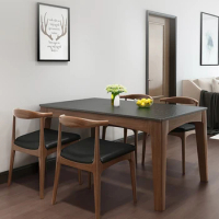 Desk Wood Dining Tables Kitchen Conference Wooden Dining Small Coffee Tables Console Side Mesa Restaurant Furniture And Tables
