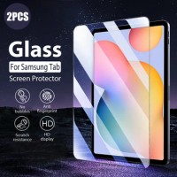2Pcs For Samsung Galaxy Tab S6 Lite Tempered Glass Screen Protector For Samsung Galaxy Tab S7 Fe Plus S8 Ultra A7 Lite A8 S4 S5e