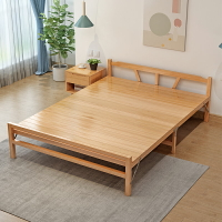 竹床折疊床單人雙人簡易家用成人午休床經濟型出租房實木硬板涼床