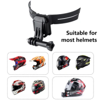 Motorcycle Helmet Camera Mount Chin Bracket Full Face Removable Holder Outdoor Cycling Supplies Replacement for GoPro