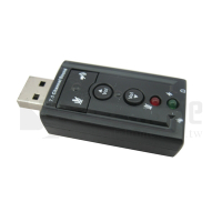 (二入)SAFEHOME 7.1 聲道 USB 立體聲音效卡 隨插即用不需驅動，靜音/音量按鍵直接控制 US701