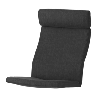 POÄNG 扶手椅椅墊, hillared 碳黑色, 56x137 公分