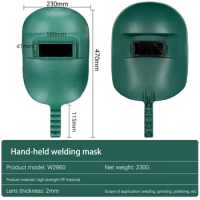 Large Viewing Screen Welding Helmet, Grinding Welder Mask High Temperature Resistance Electric Welding Mask