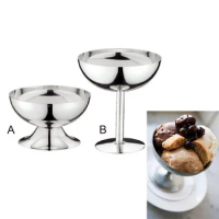 Stainless Steel Ice Cream Cups Cocktail Cups Cooking Tools Dessert Fruit Metal Bar Tools Salad Bowl Ice Cream Bowl Kitchen
