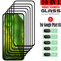 Full Cover Full Glue Tempered Glass For Google Pixel 8a Screen Protector Glass For Google Pixel 6 7 8 6A 7A 8 Pro Camera Film