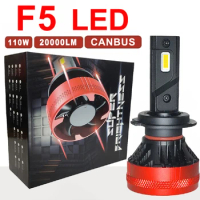 F5 110W H4 H7 Led Canbus 20000LM High Power Headlight H1 9005 Hb3 Hb4 H11 H16 9012 H13 9007 9004 880 881 Led Lamp Turbo led Bulb