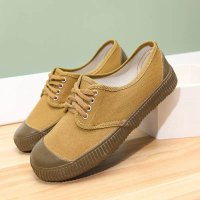 Student Military Training Shoes Training Shoes Liberation Shoes Yellow Rubber Shoes Work Shoes Vulca