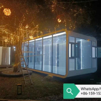 20ft 40ft modular prefab tiny homes container office portable apple home pod movable apple cabin