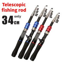 1.6M 1.8M Spinning Casting Hand Lure Telescopic Fishing Rod Pesca FRP Pole Carp Fly Gear Reel Seat Feeder Ultralight Travel Surf