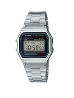 CASIO นาฬิกาข้อมือ A158WA-1DF สีเงิน