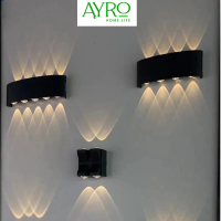 Lampu Dinding Taman Outdoor COB / LED Wall Light Minimalis 2x1W 3x1W 4X1W Hitam White
