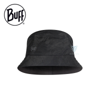 【BUFF】BF122590 可收納漁夫帽 - 墨色墨花(帽子/可收納漁夫帽/戶外帽)