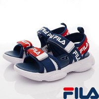 FILA斐樂頂級童鞋-輕量運動涼鞋2-S427V-123白藍紅(中小童段