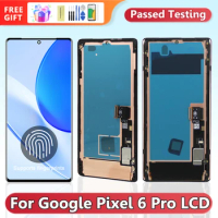 for Google Pixel 6 Pro Lcd Display Digital Touch Screen with Frame for Google Pixel 6 Pro GLUOG G8VOU GF5KQ Screen Replacement