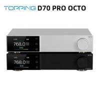 TOPPING D70 PRO OCTO HiFi DAC CS43198*8 DAC Chips Bluetooth 5.1 LDAC with RCA XLR Output Hi-res Audio Decoder