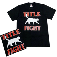 KAOS T-Shirt TITLE FIGHT Bahan Tebal Cotton Combed 24s baju distro kain katun lembut kaos pria wanit