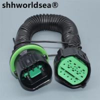 shhworldsea 14 Pin GL301-14021 Auto Headlight Plug Adapter Car Lamp Light Connector Extension Wire Harness For KIA K2 K3 K5