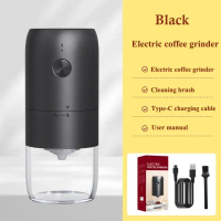 [Malaysia Stock] Portable Electric Coffee Grinder With Type-C USB Recharge Ceramic Burr Core Precise