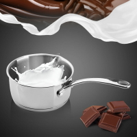 304不銹鋼小奶鍋加熱鍋寶寶輔食奶壺融化巧克力黃油奶油烘焙工具