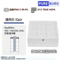 適用IQ Air IQair HealthPro 100 150 250+可替代原廠H12/H13 HEPA副廠濾網