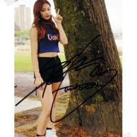 signed TWICE Tzuyu autographed photo LIKEY Twicetagram 6 inches free shipping K-POP 112017