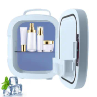Mini Portable Fridge For Skincare Portable Mini Fridge For Skincare 6L Skin Care Cosmetic Makeup Refrigerator Perfect For