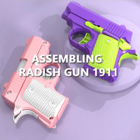 Mini 1911 Model Assemble Detachable Toy Gun Kids No Bullets Funny Cute Puzzle Relieve Stress Pistol Gifts For Children Adult Boy