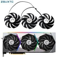 95MM PLD10010S12HH 3080Ti Video Card Fan For MSI GeForce RTX 3070 3080 3090 3070 Ti SUPRIM X Tow Graphics Card Cooling Fan