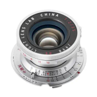 Light Lens Lab 35mm F2 Lens Collapsible Eight Elements in Sliver Chrome For Leica M10 M11 M M3 M6 M240 M4 leica m Mount Camera