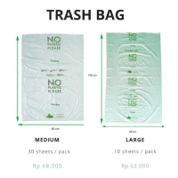Ada Trash Bag Kantong Sampah TELOBAG Isi 10pc 60 x 100 cm
