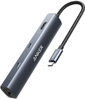 [2美國直購] 集線器 Anker USB C Hub, PowerExpand 6-in-1 USB C PD Ethernet Hub with 65W Power Delivery B08C9HZ5YT