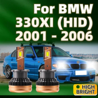 2Pcs High Quality Headlights 50000Lm D2S LED Auto Bulbs Car Lamp 1:1 Xenon For BMW 330XI 2001 2002 2003 2004 2005 2006