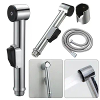 Handheld Hose Spray Shower Head Toilet Douche Bidet Head Bathroom Shower Stainless Steel Self Cleaning Sprayer Kit Adjustable