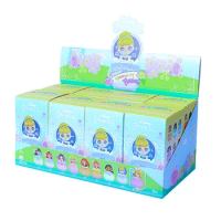 Genuine Disney Blind Box Fantasy Flower Gift Series Princess Miniso Snowwhite Ariel Mulan Character Model Decoration Storage Box