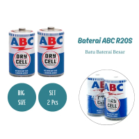 ABC Batu Baterai Besar Biru Dry Cell R20 S (Isi 2 Buah)