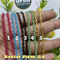 5 meter Rantai Pipih Warna Rantai Pipih 0,8 Rantai Warna Dove
