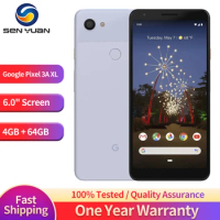Original Google Pixel 3a XL 4G SmartPhone NFC 6.0" 4GB RAM 64GB ROM 12.2MP+8MP Fingerprint Snapdragon 670 Octa Core Mobile Phone