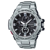 【CASIO 卡西歐】G-STEEL系列 藍芽連線 太陽能電力 多功能腕錶 618 年中慶 禮物(GST-B100D-1A)