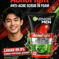 Garnier Men Foam / Sabun Cuci Muka Garnier 100 ml acno wasabi