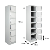 Locker KOLN LK 006 / Locker Besi 6 Pintu / Filing Cabinet / Loker Besi