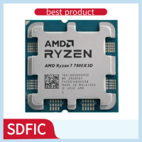 AMD Ryzen RYZEN 7 7800X3D,™Processador de jogos sem ventilador, 8 núcleos, 16 thread CPU, 5NM, soquete 96M, AM5