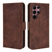 Luxury Case for Samsung Galaxy S24 Ultra 5G 2023 Flip Cover Leather Card Portable Wallet Etui Samsung S 24 Plus Book Cover Funda