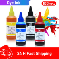 100ml Universal Dye Ink Kit Refill Dye Ink Compatible for Brother For Canon For HP For Epson Inkjet Printer Cartridge Dye Ink