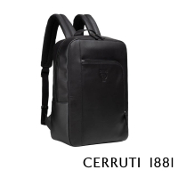 【Cerruti 1881】義大利頂級小牛皮後背包 CEZA06225M(黑色)