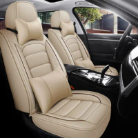 QX.COM Full Coverage Eco Leather Auto Seats Covers PU Leather Car Seat Cover For NISSAN NOTE NV200 PATROL Y61 Y62 PRIMERA P12