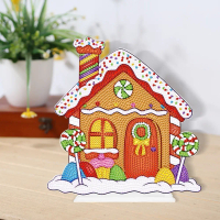 Round Desktop Diamond Painting Ornament Candy House Diamond Painting Table Decor Diamond Painting De